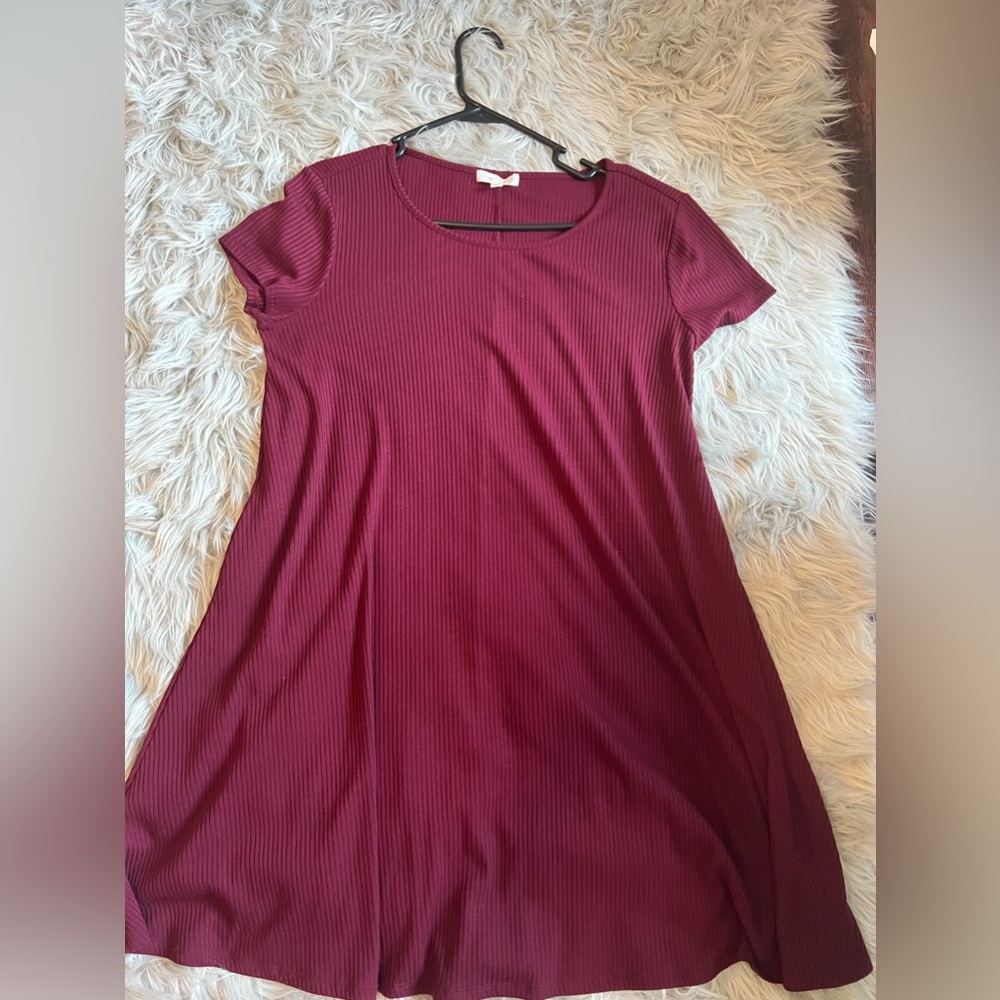 Stretchy cute T-shirt dress